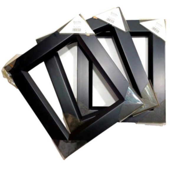 8"x10" Deep Matte Black Hand Crafted Frame Set of 3 - Picture 2 of 9